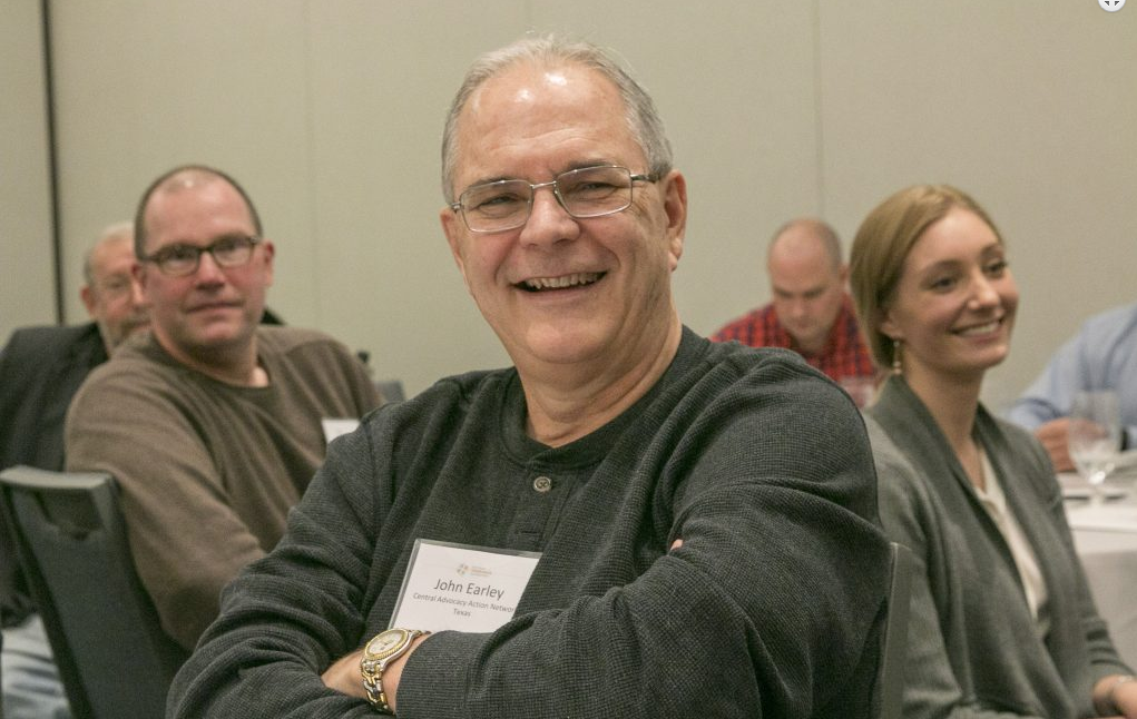 NPF advocate John from Texas smiling while attending an NPF event.