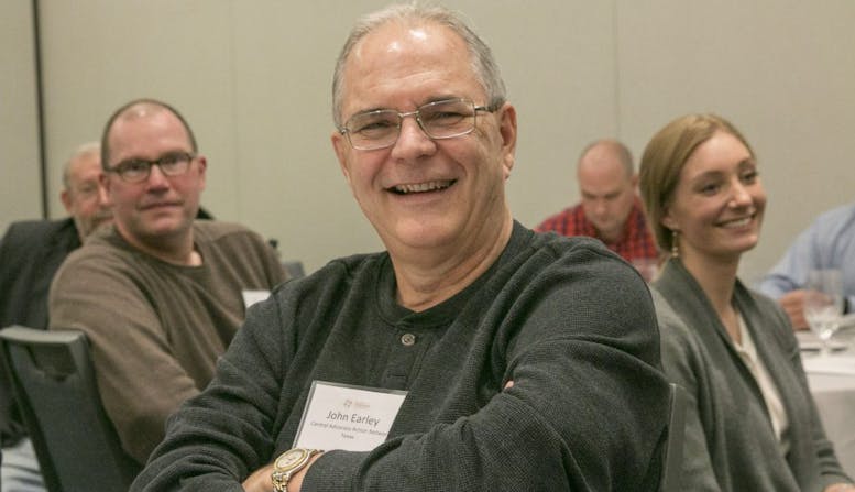 NPF advocate John from Texas smiling while attending an NPF event.