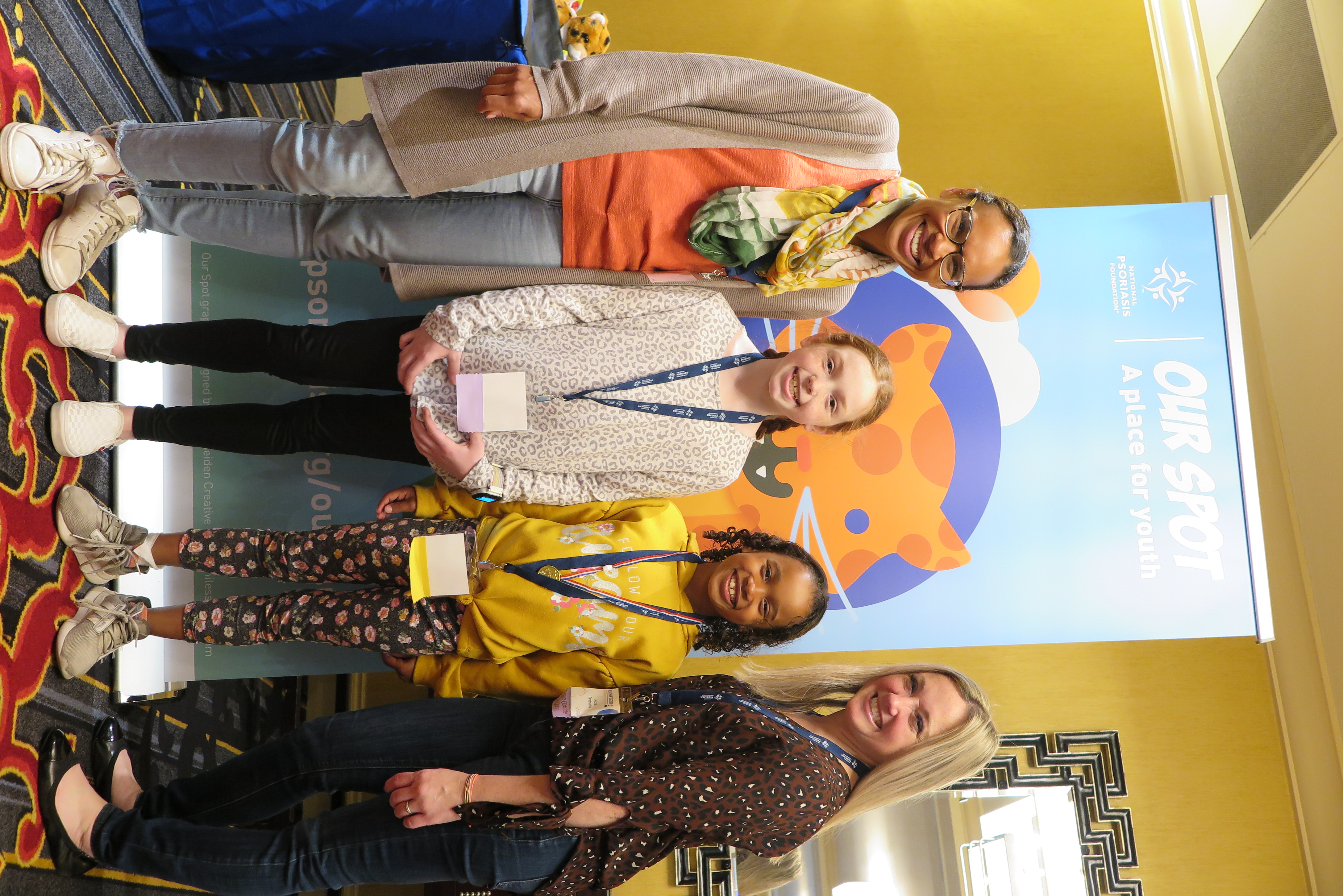 Healthier Together: Learning for All Ages conference. Michel, Michelle, Leah, Skylar.