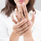 Acute pain in a woman's hand