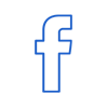 Facebook logo outline
