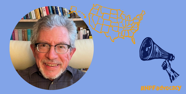 Larry Bahr advocates at NPF's Capitol Hill Day 2024 for all those living with psoriatic disease in the U.S.