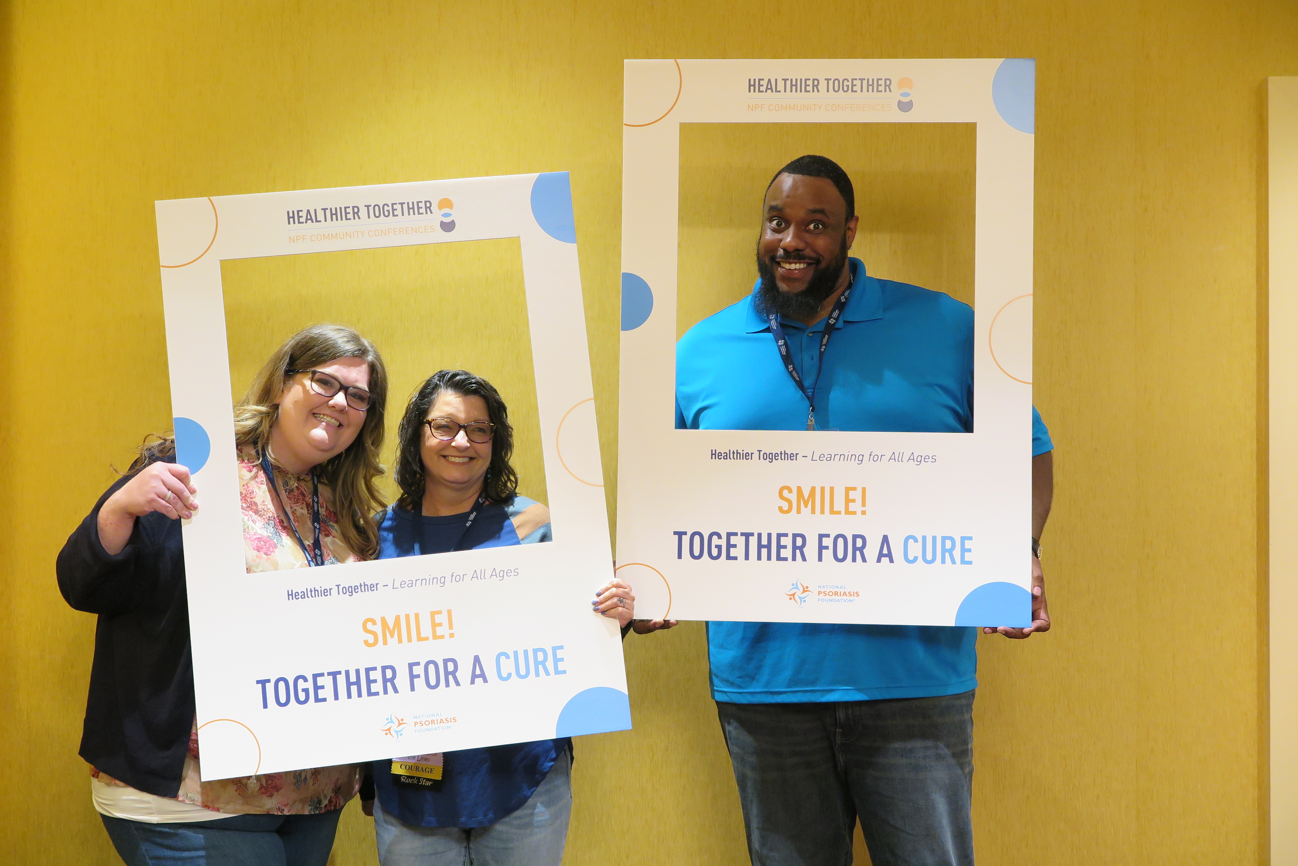 Healthier Together: Learning for All Ages conference. Jenn Pellegrin, Tami Seretti, Jonathan Scott.