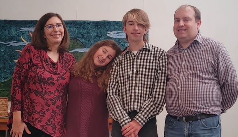 NPF Volunteer, Jessie Houston and her family.