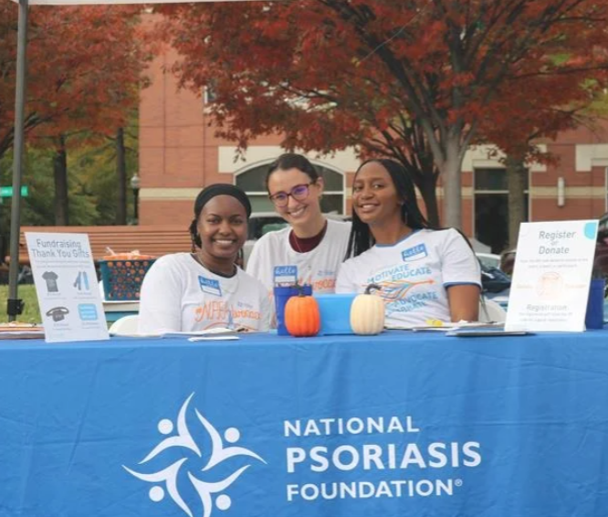 A group of people at a Take ACTION for Psoriatic Disease event.