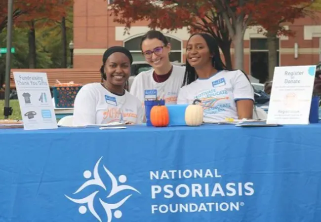 A group of people at a Take ACTION for Psoriatic Disease event.