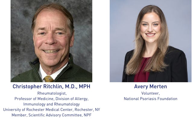 Christopher Ritchlin, M.D., MPH and Avery Merten