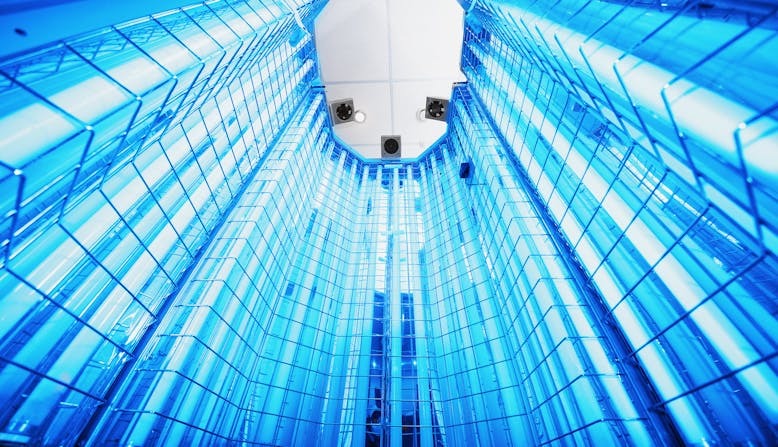 Full body phototherapy unit.