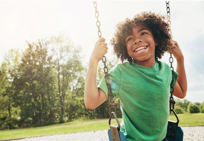 Young Kid Green Shirt