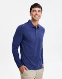 Solbari Long Sleeve Polo Shirt UPF 50+