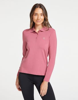 Solbari Long Sleeve Polo Shirt UPF 50+