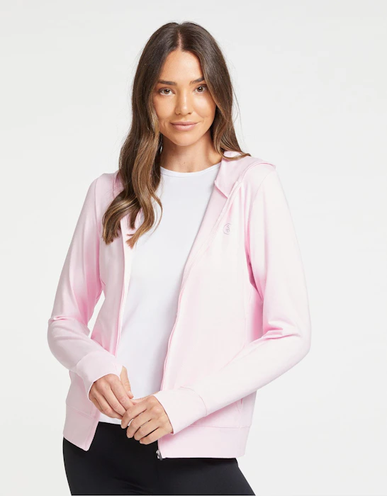 Solbari Luxe Hooded Full Zip Top UPF 50+