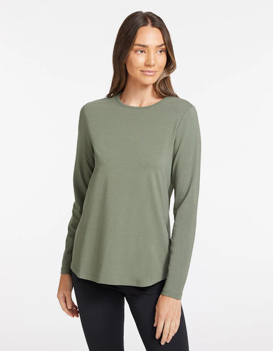 Solbari Loose Fit Long Sleeve Swing Top UPF 50+