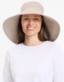Solbari Ultra Wide Cotton Linen Hat UPF 50+