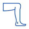 Icon of a leg