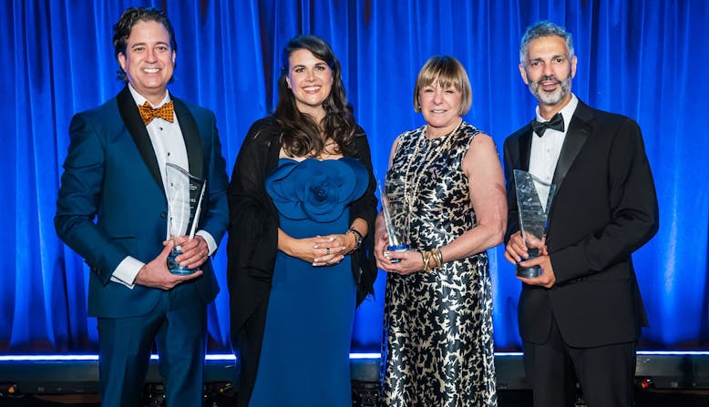 2025 Gala: Leah Howard and Honorees Joel Gelfad, Carol Ostrow, and Jose Scher
