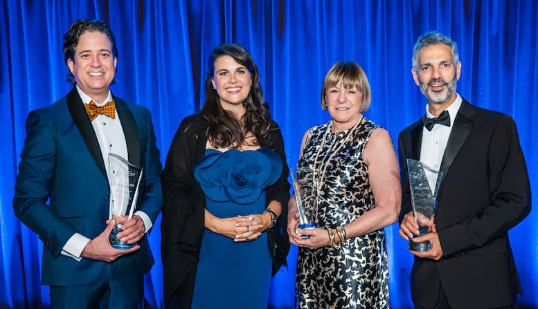 2025 Gala: Leah Howard and Honorees Joel Gelfad, Carol Ostrow, and Jose Scher