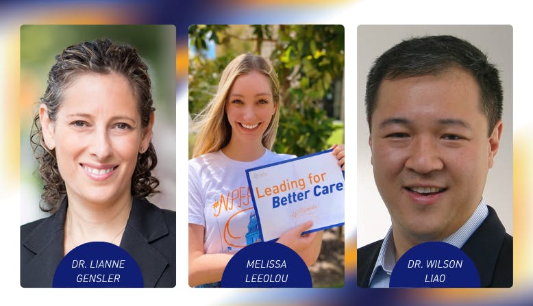 Honoring Dr. Lianne Gensler, Melissa Leeolou, and Dr. Wilson Liao.