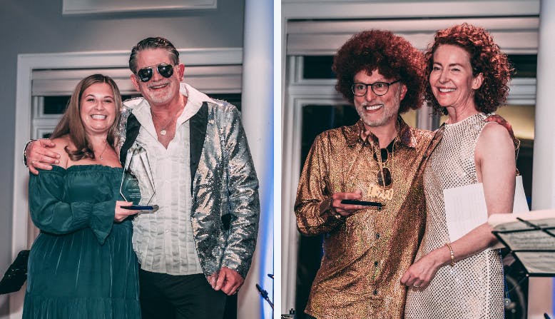 Honoring Dr. Drew Anderson and Dr. Kathleen Thomas.