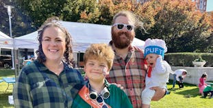 Ben Rifenbark and family at an NPF Take ACTION for Psoriatic Disease event.