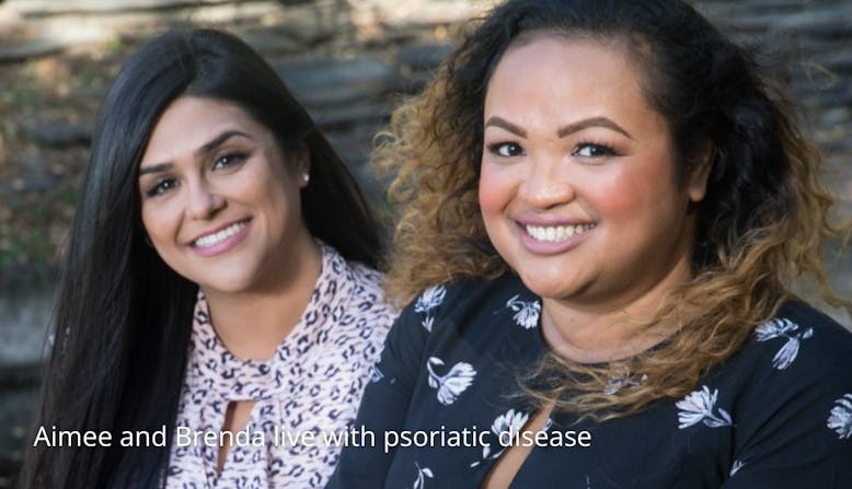 Aimee and Brenda live with psoriatic disease