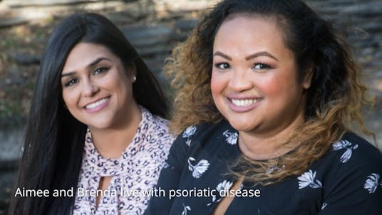 Aimee and Brenda live with psoriatic disease