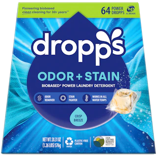 Dropps Odor & Stain Biobased Power Laundry Detergent Pods