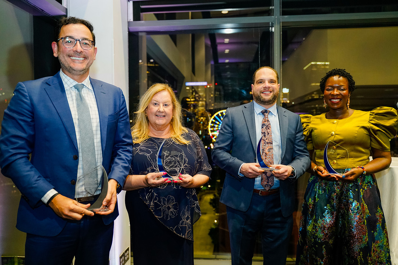 Honoring T.J. Chao, PA-C, Dr. Julio A. Gonzalez-Paoli, Dr. Patricia Oyetakin, and Wendy Simmons, PA-C.
