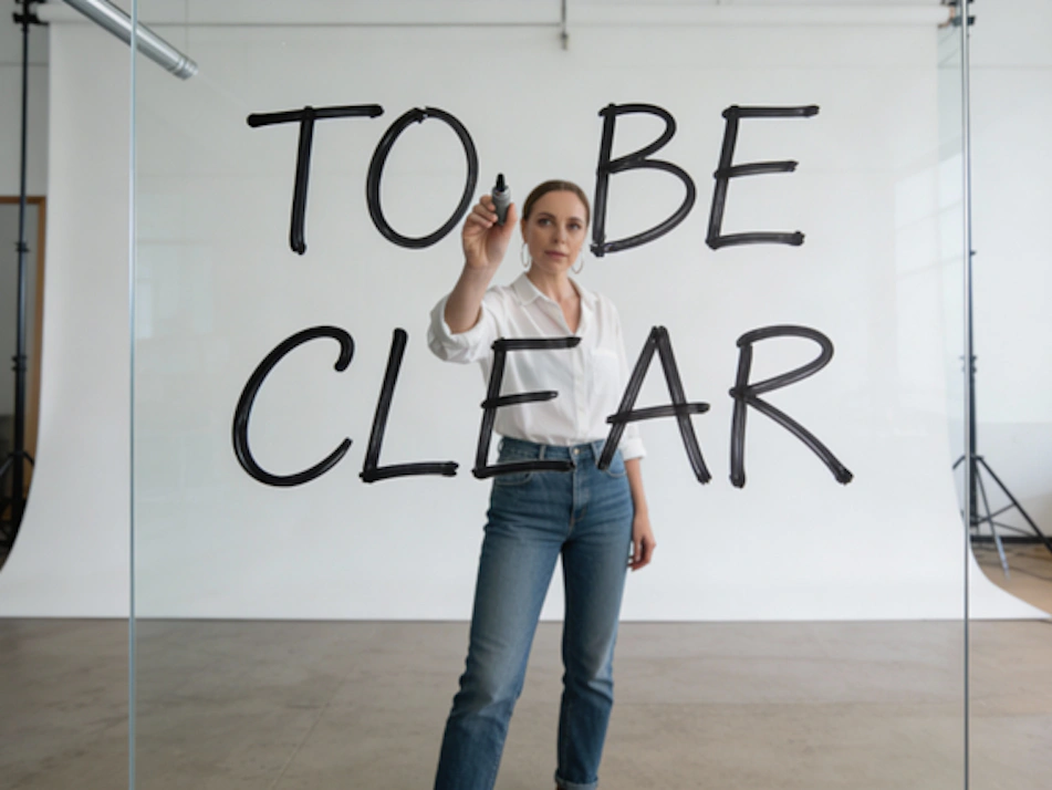 To Be Clear mockup