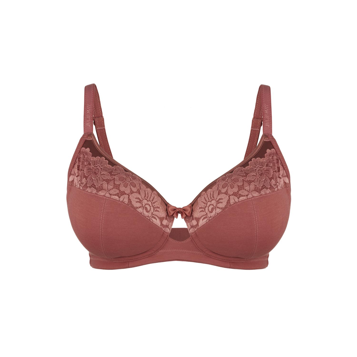 JulieMay Rosie Lace Silk & Organic Cotton Wireless Full Cup Bra