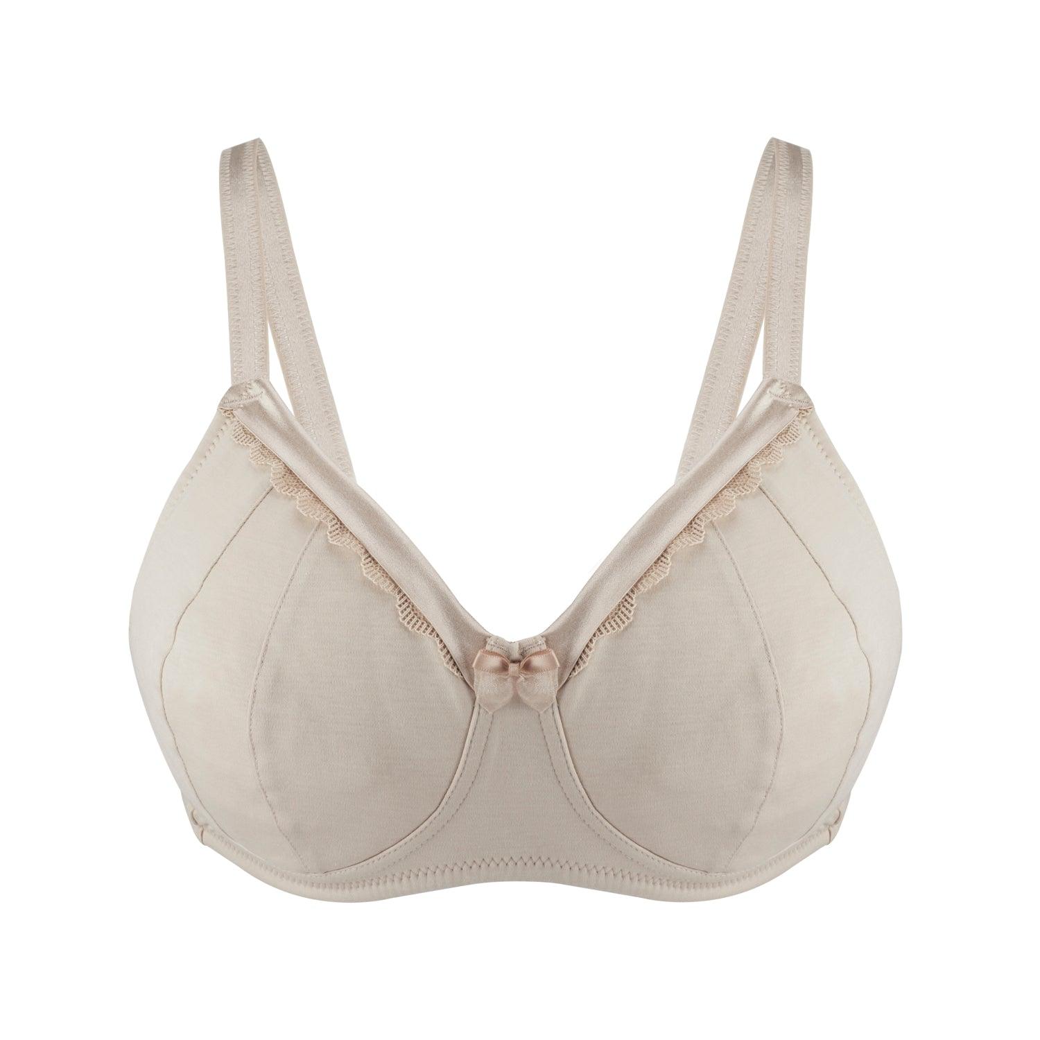 JulieMay Ivory Non-Wired Silk & Organic Cotton Full Cup Bra
