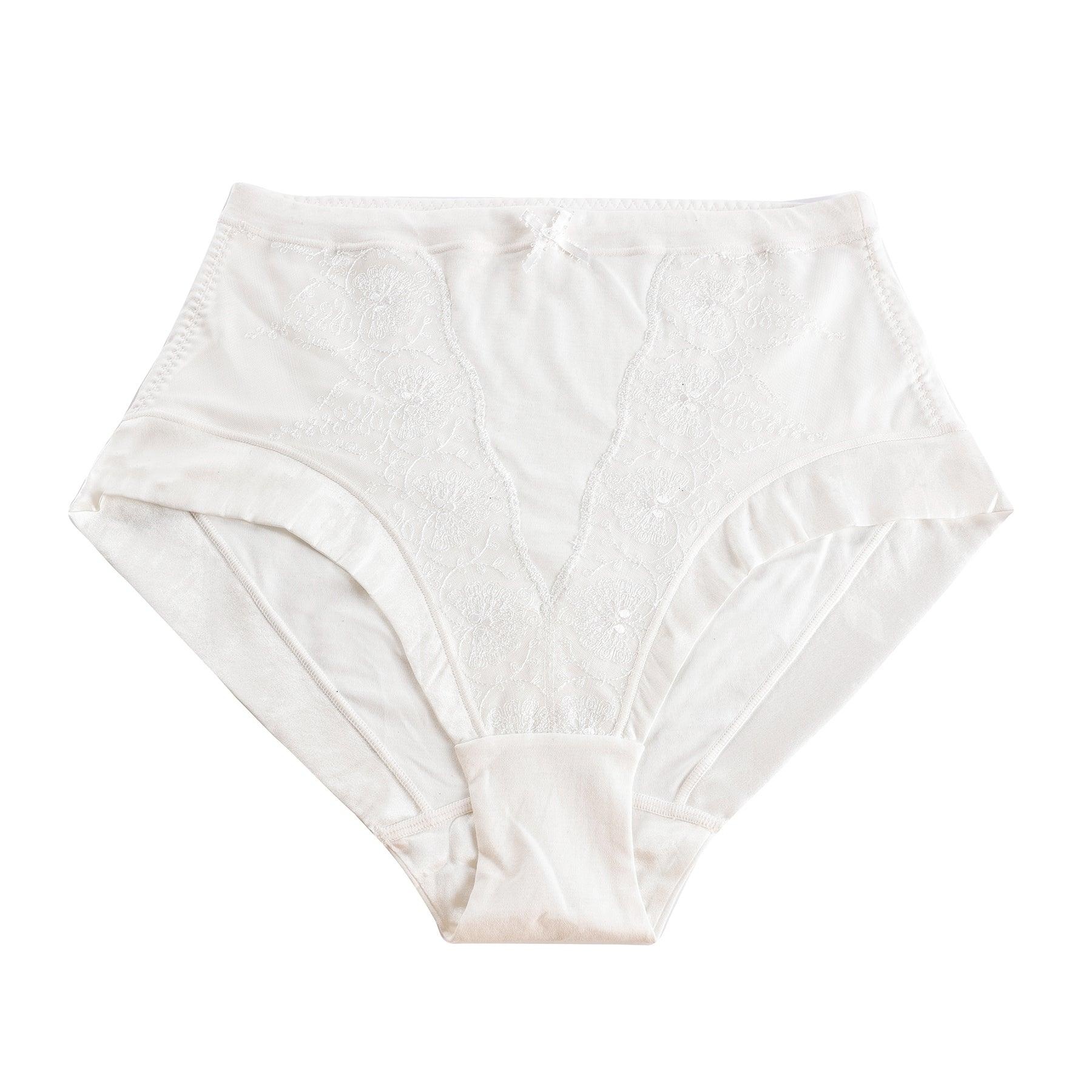 JulieMay Snowdrop Silk & Organic Cotton Full Brief in White