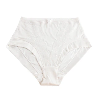 JulieMay Snowdrop Silk & Organic Cotton Full Brief in White