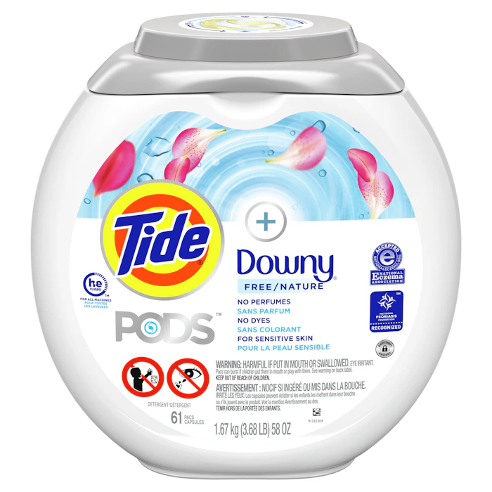 Tide + Downy Pods Free and Gentle Laundry Detergent