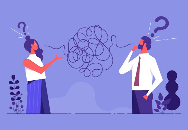 Miscommunication concept