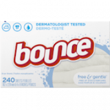 Bounce® Free and Gentle™ Fabric Softener Dryer Sheets