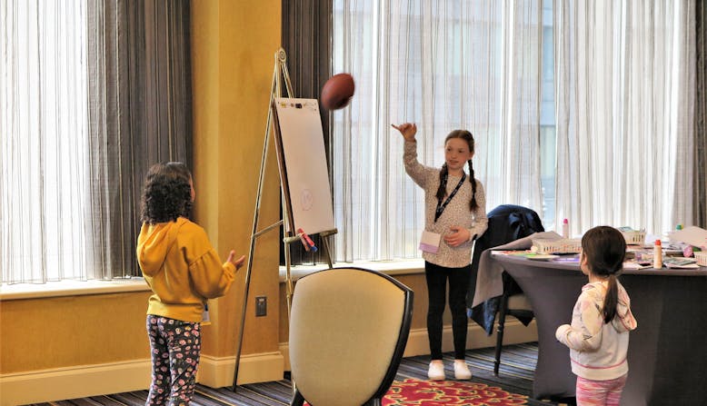 Healthier Together: Learning for All Ages conference. Leah and Skylar.