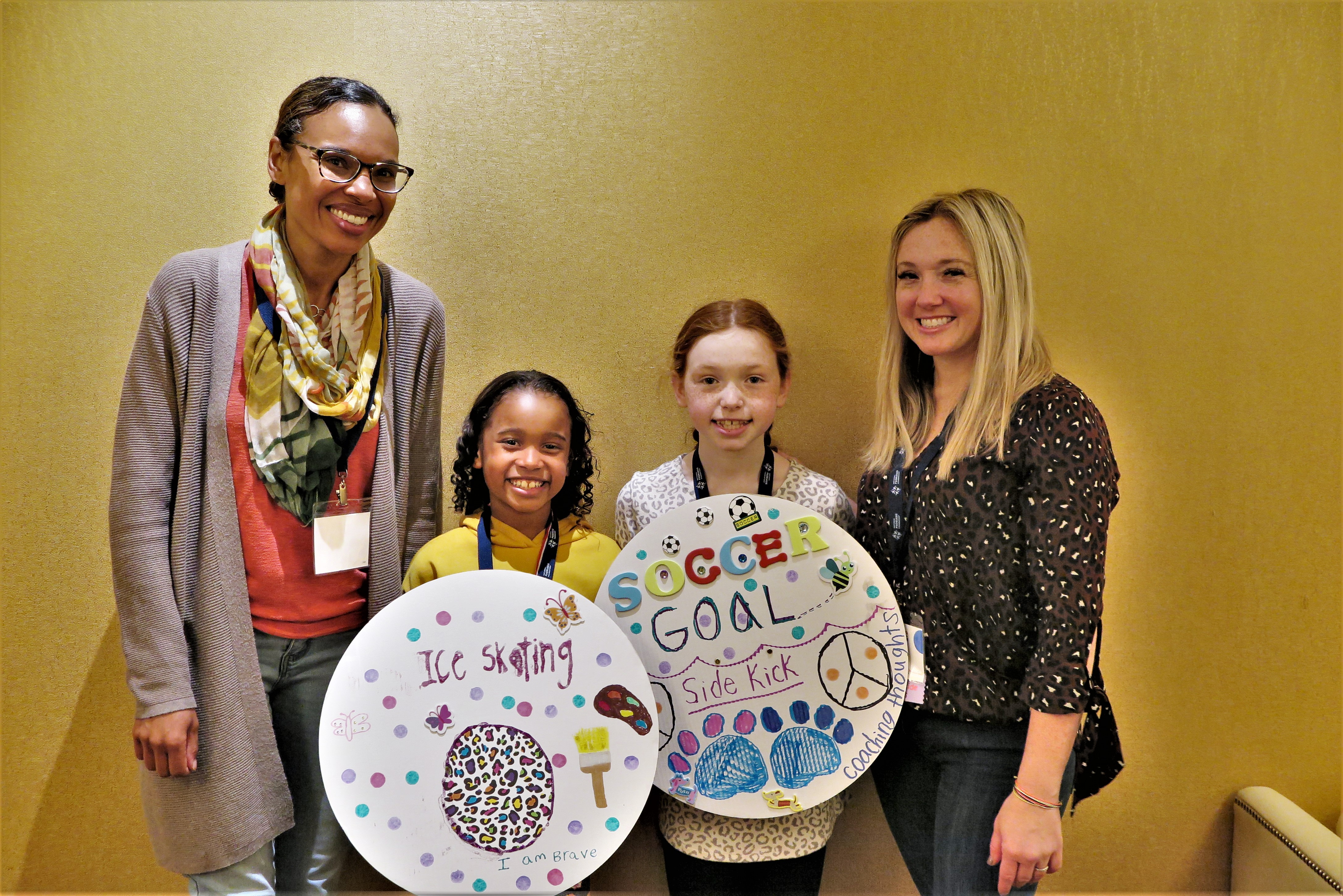 Healthier Together: Learning for All Ages conference. Michel, Michelle, Leah, Skylar