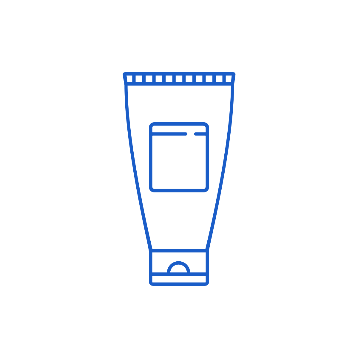 Graphic icon of a topical treatment.