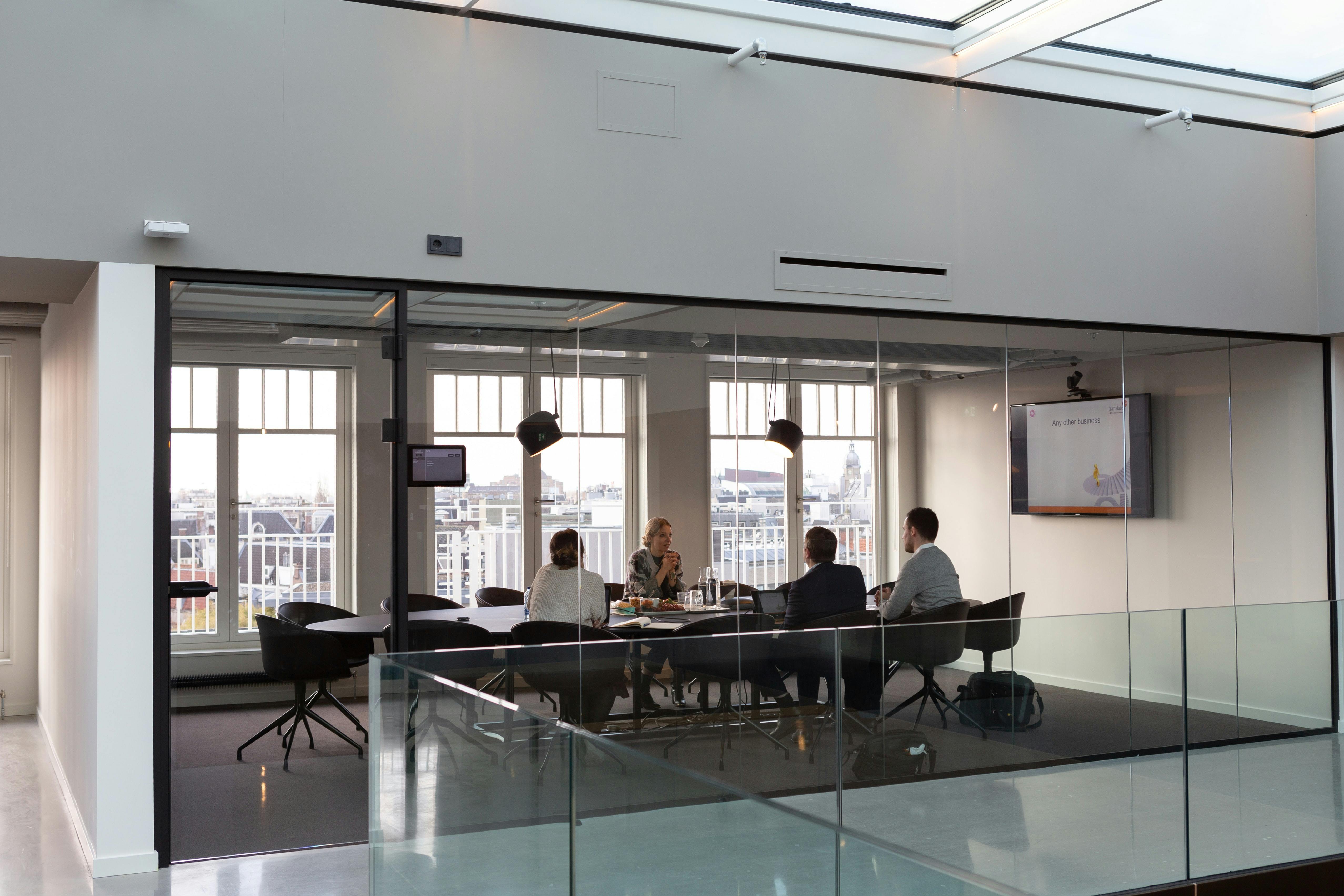 People sitting in an office