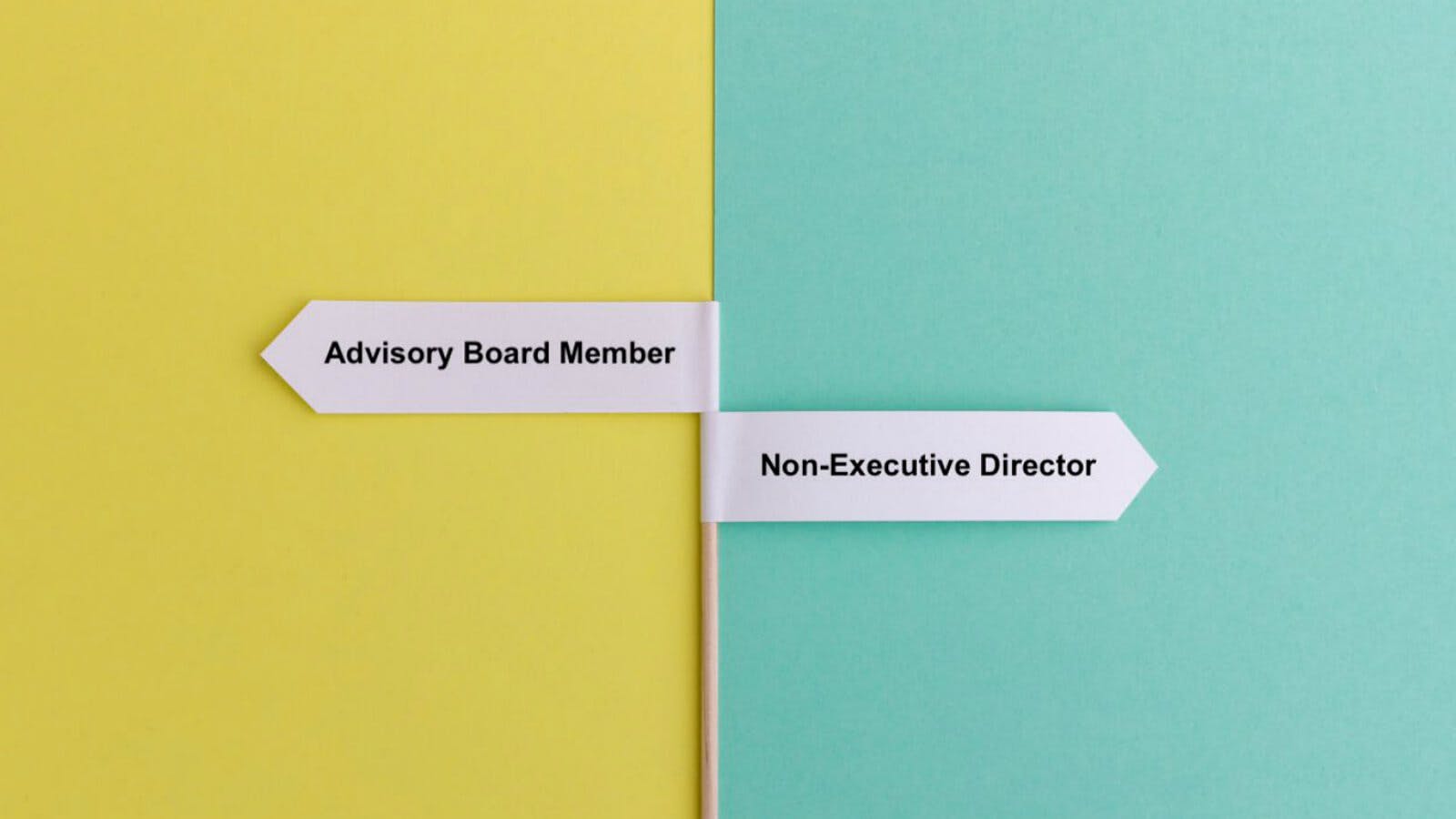 Sign for advisory board member and NED