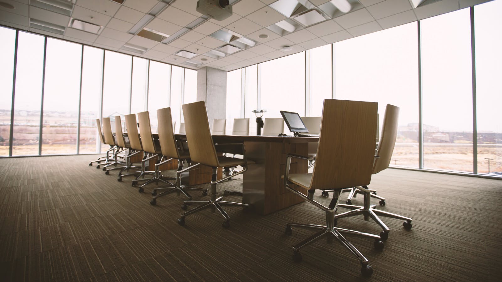 empty board room 