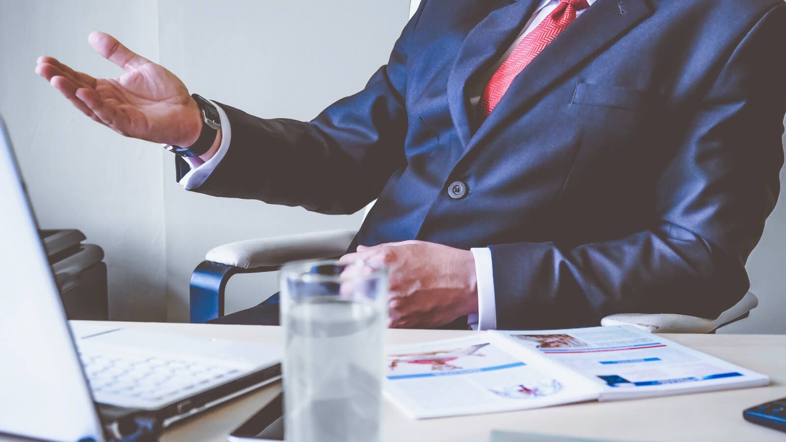 man rejecting candidate from board role 