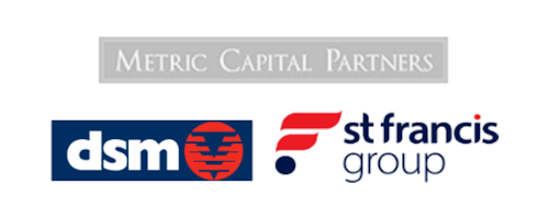 metric capital dsm st francis group logos