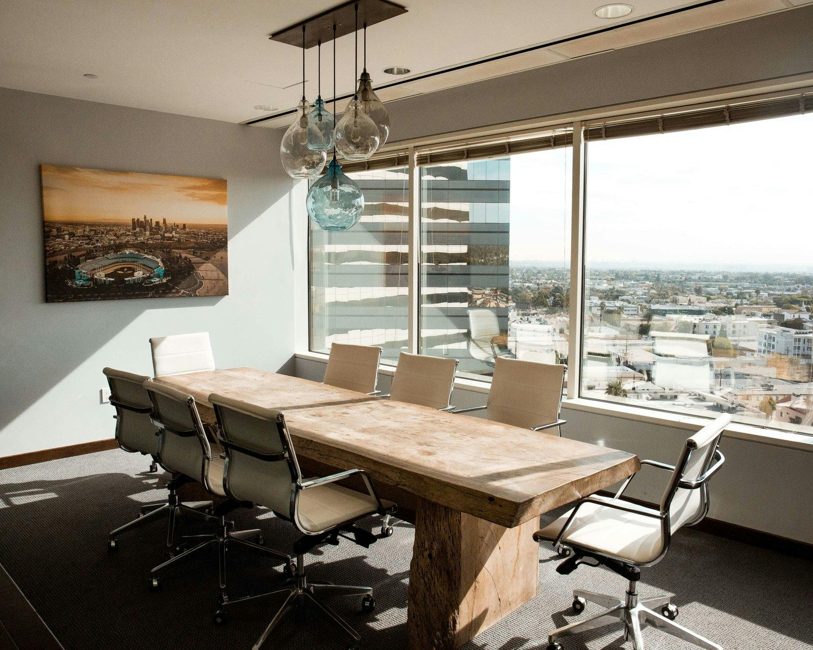 empty board meeting room