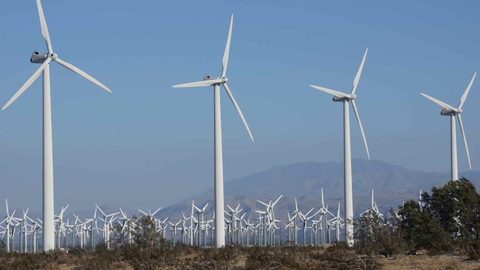 Wind turbine farm