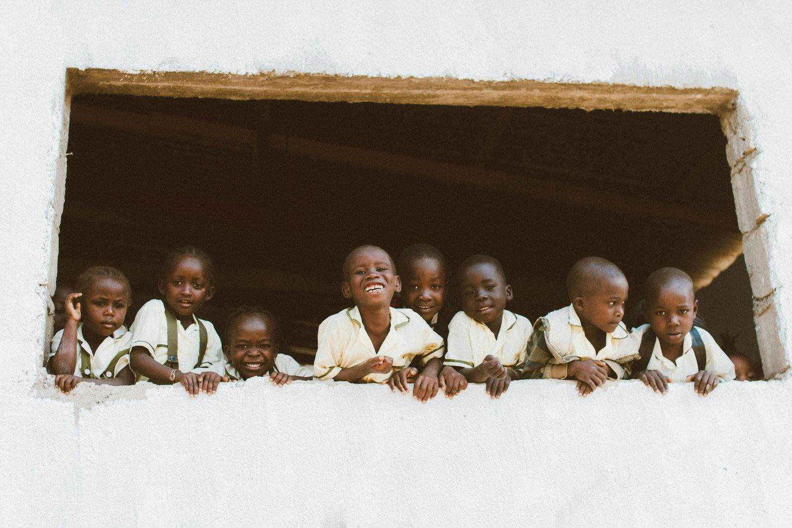 picture of young children who live in poverty to encourage comic relief fundraising 