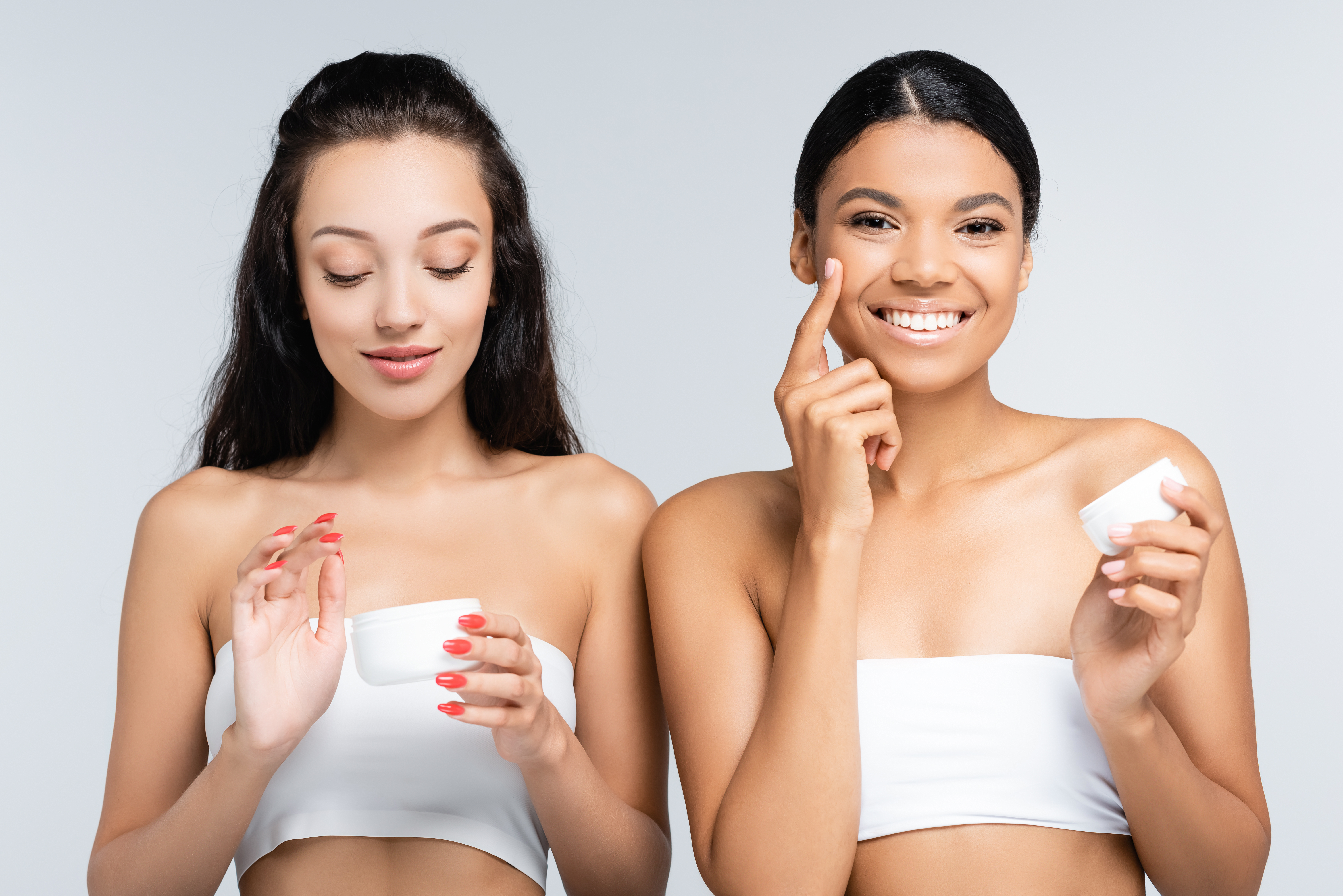 girls applying medical grade skin care for great skin