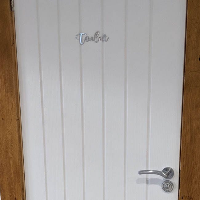 Toilet door