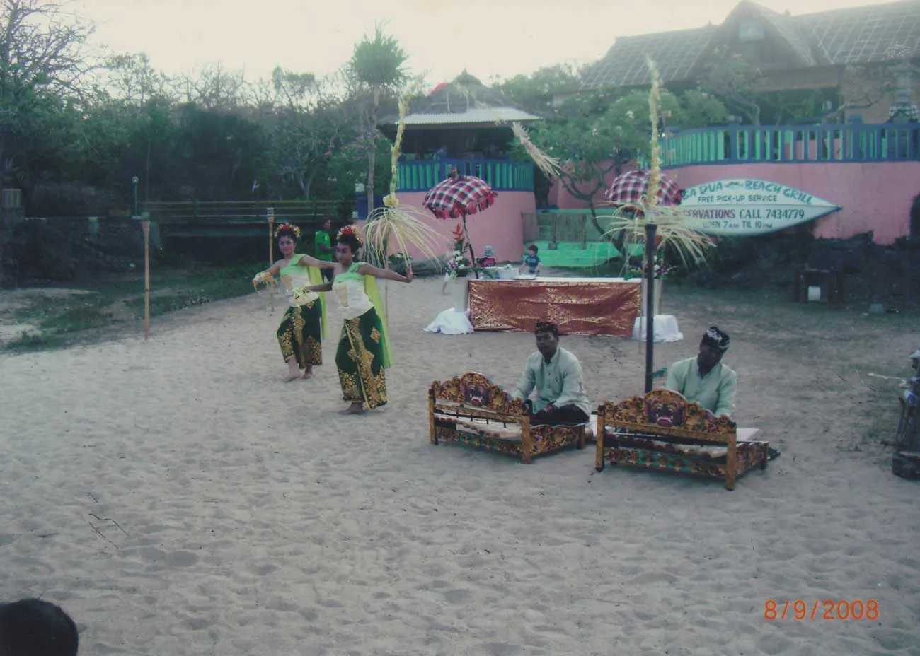 nusa dua beach grill back in the 1990's